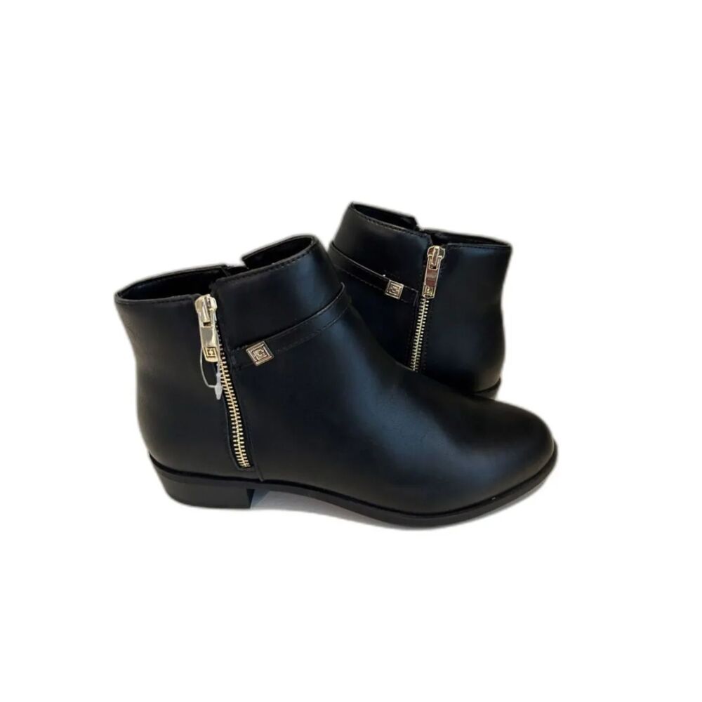 Liz Claiborne Faux Leather Ankle Boots - Size 7.5 Wide - NWOT
